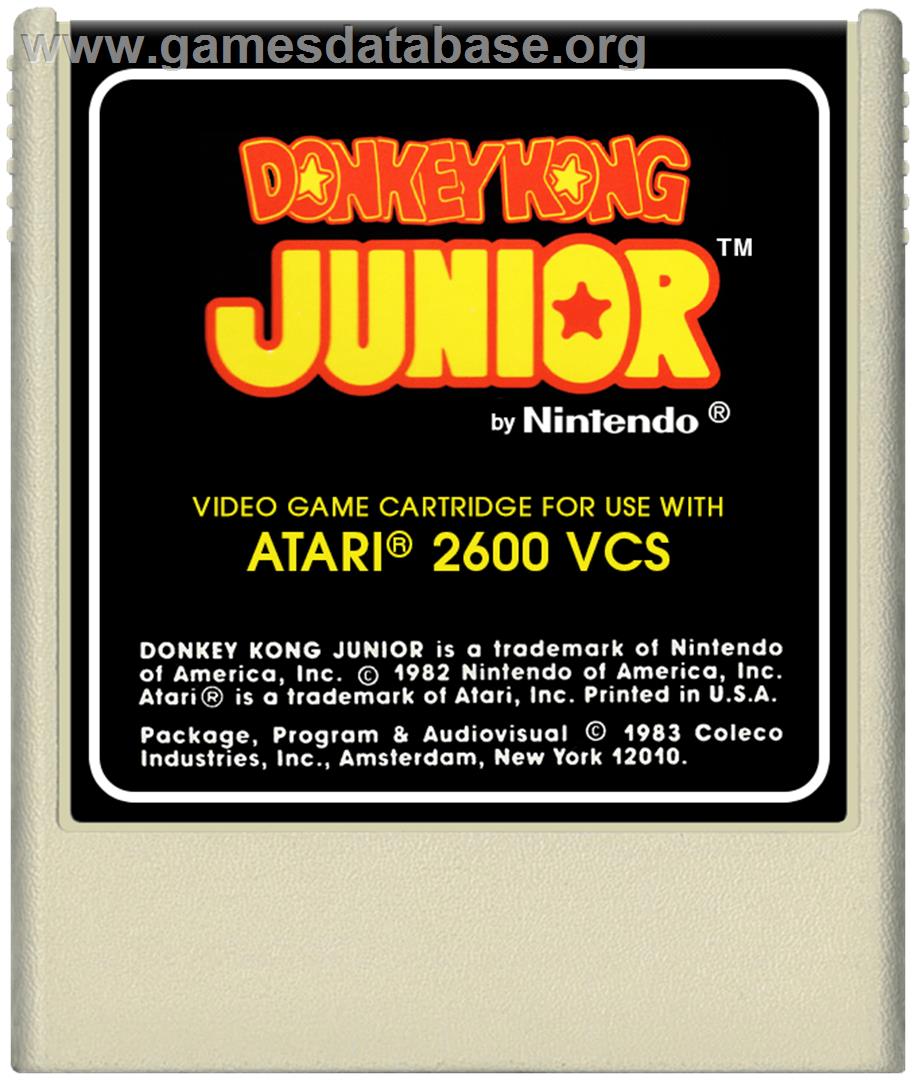Donkey Kong Junior - Atari 2600 - Artwork - Cartridge