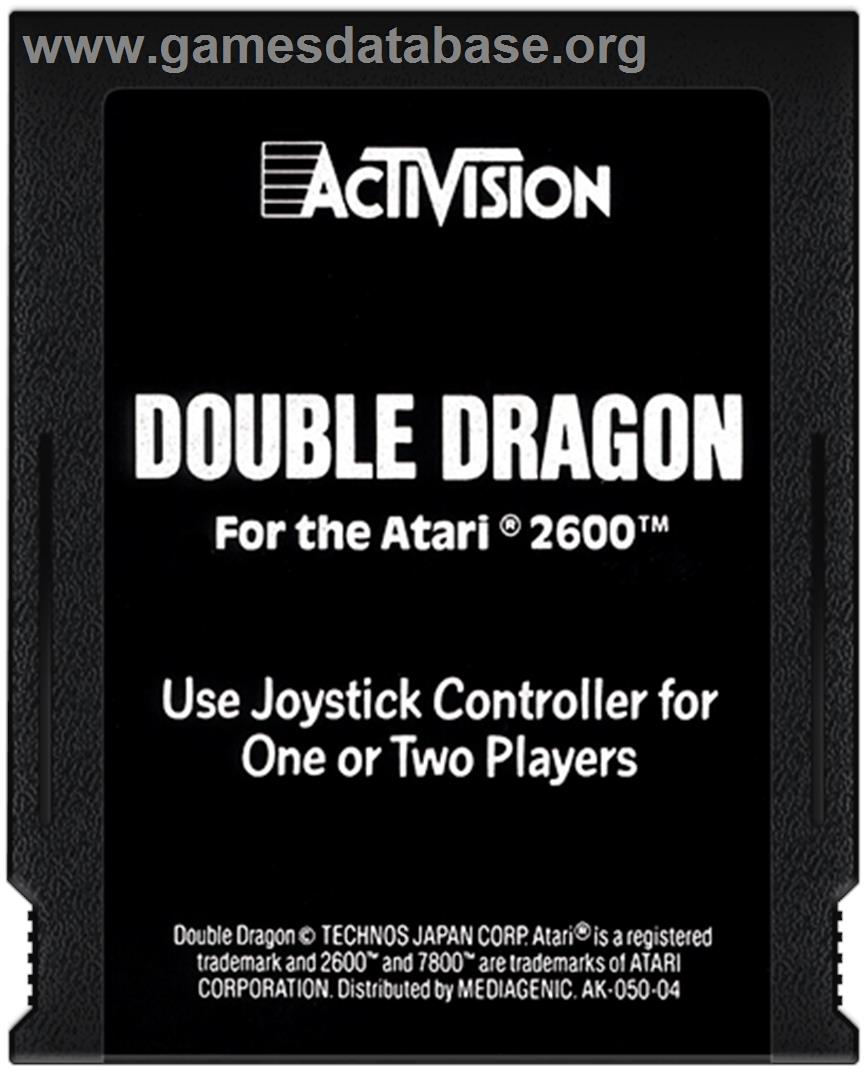 Double Dragon - Atari 2600 - Artwork - Cartridge