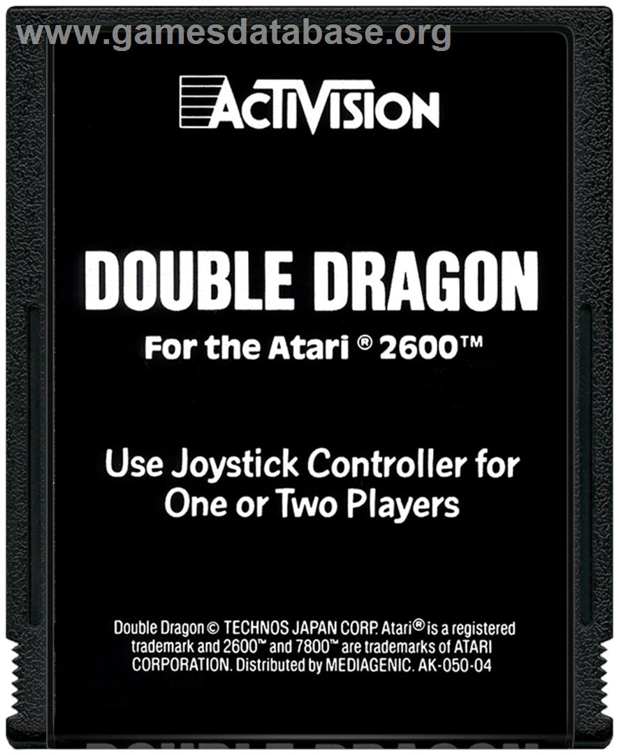 Double Dragon - Atari 2600 - Artwork - Cartridge