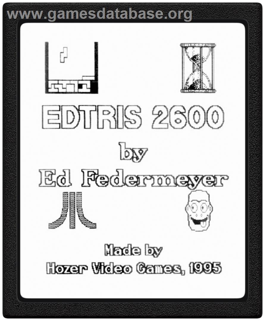 Edtris 2600 - Atari 2600 - Artwork - Cartridge