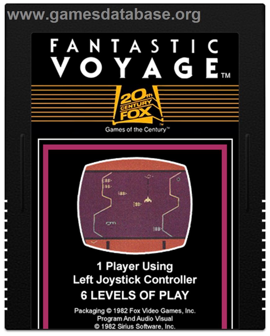 Fantastic Voyage - Atari 2600 - Artwork - Cartridge