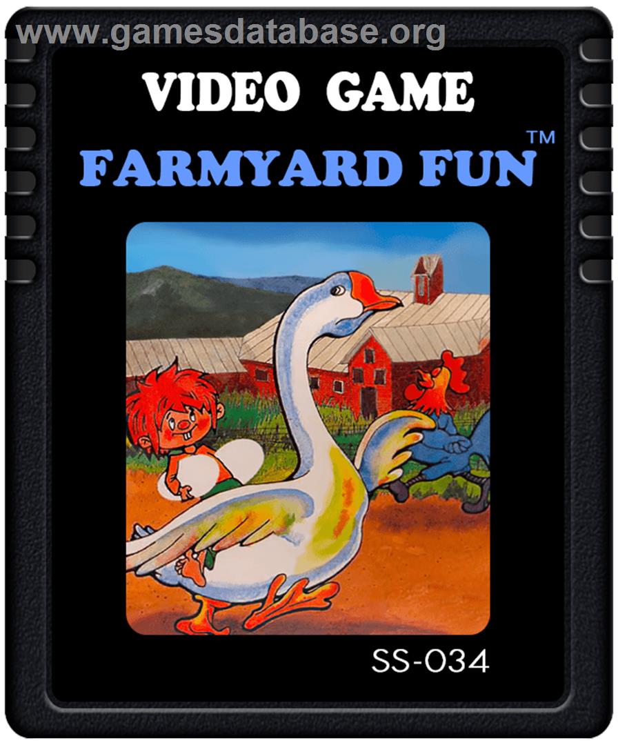 Farmyard Fun - Atari 2600 - Artwork - Cartridge