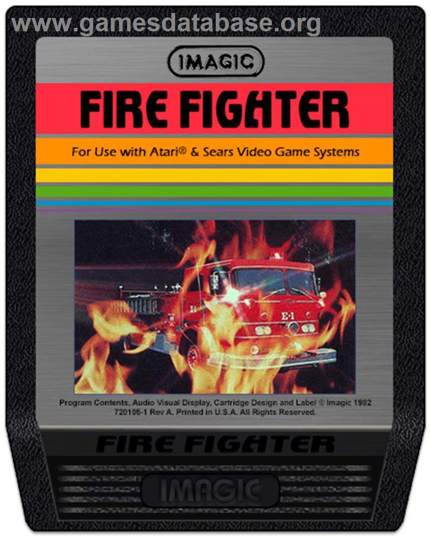 Fire Fighter - Atari 2600 - Artwork - Cartridge