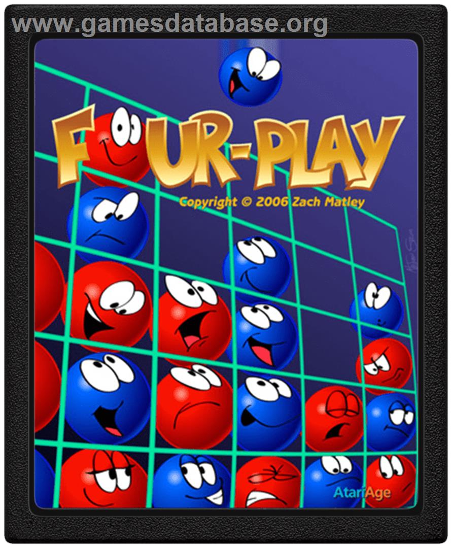 Four-play - Atari 2600 - Artwork - Cartridge