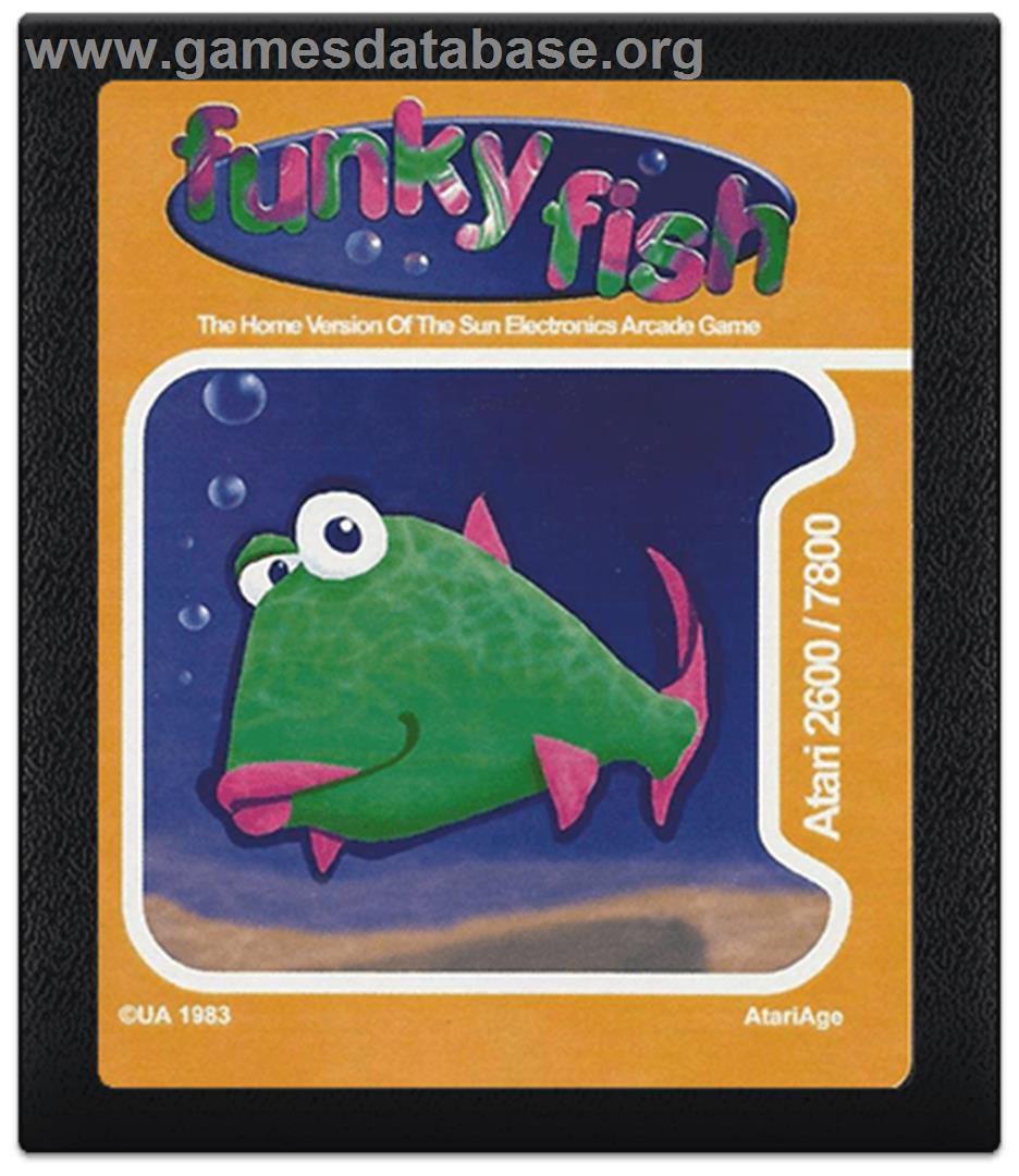 Funky Fish - Atari 2600 - Artwork - Cartridge