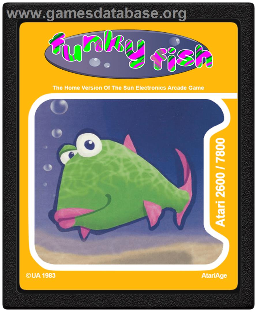 Funky Fish - Atari 2600 - Artwork - Cartridge