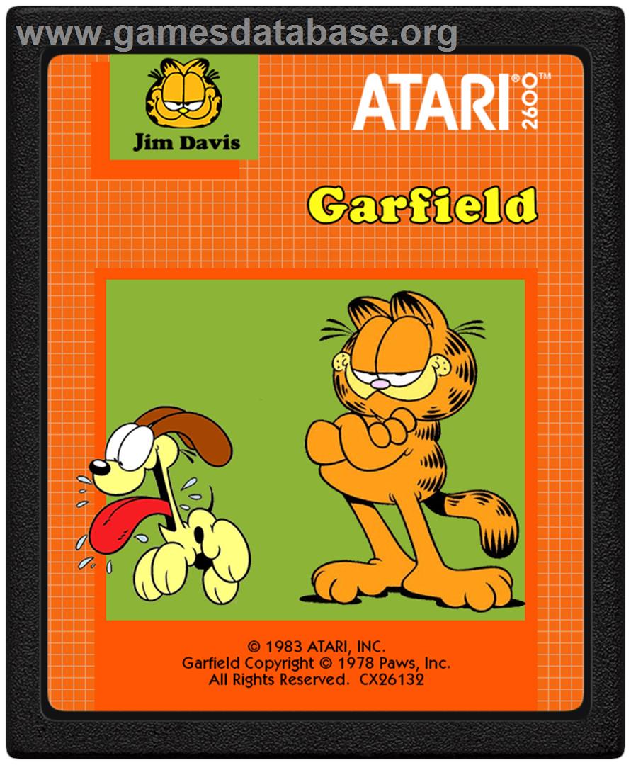 Garfield - Atari 2600 - Artwork - Cartridge