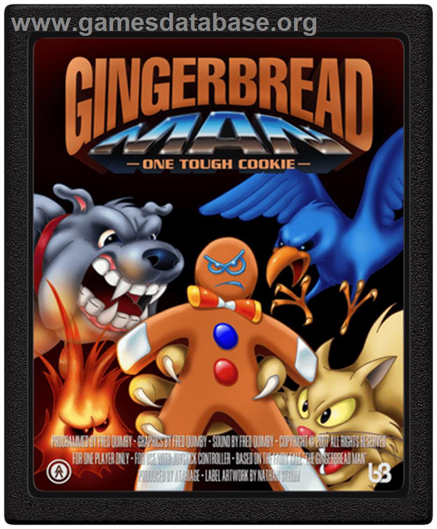 Gingerbread Man - Atari 2600 - Artwork - Cartridge