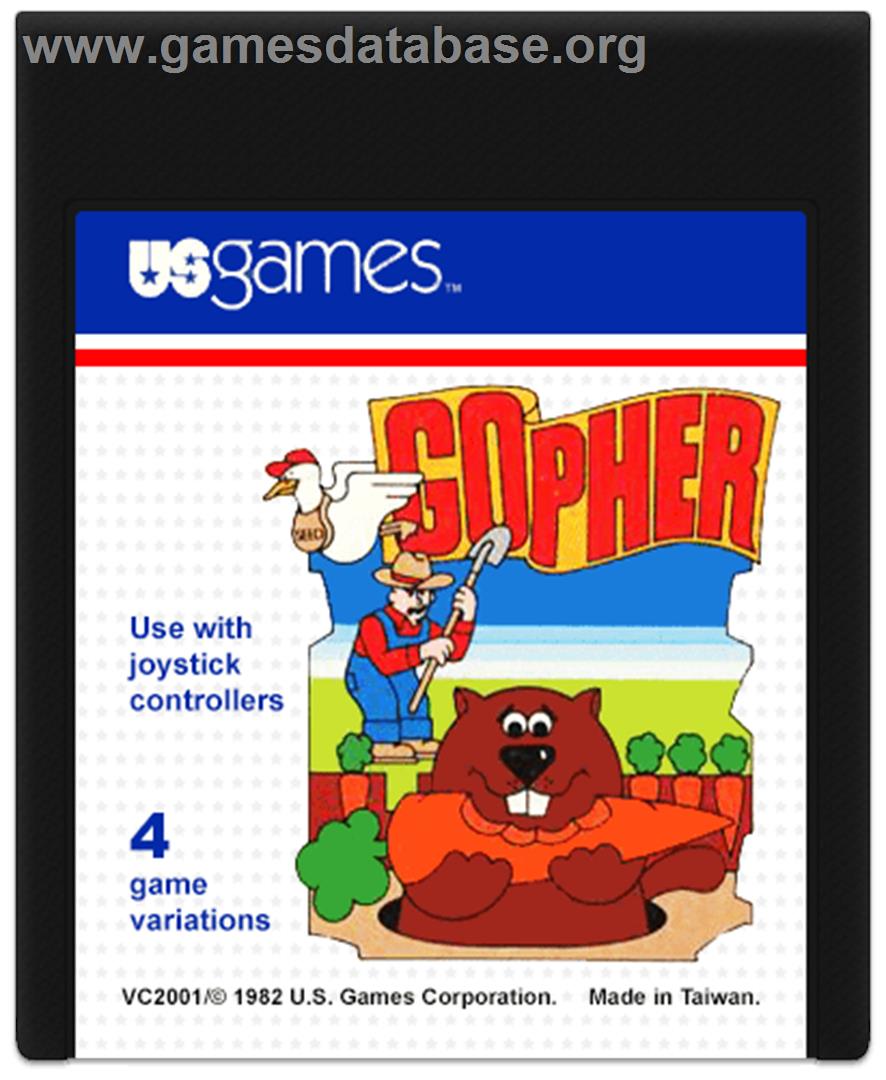 Gopher - Atari 2600 - Artwork - Cartridge