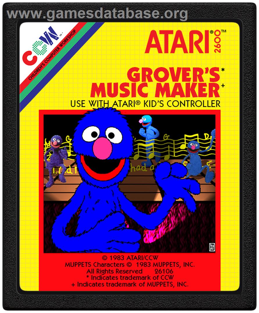 Grover's Music Maker - Atari 2600 - Artwork - Cartridge