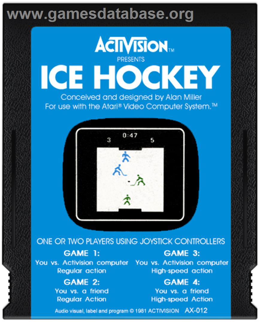 Ice Hockey - Atari 2600 - Artwork - Cartridge