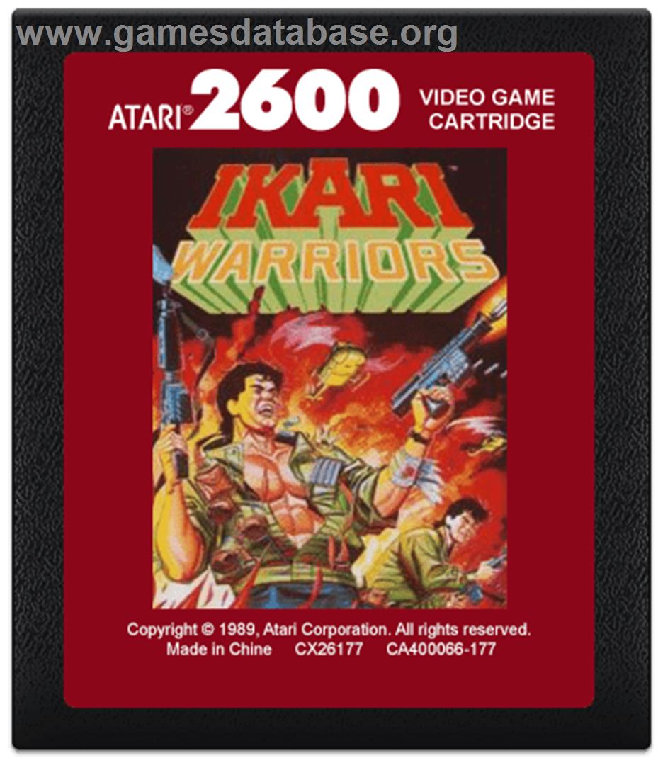 Ikari Warriors - Atari 2600 - Artwork - Cartridge