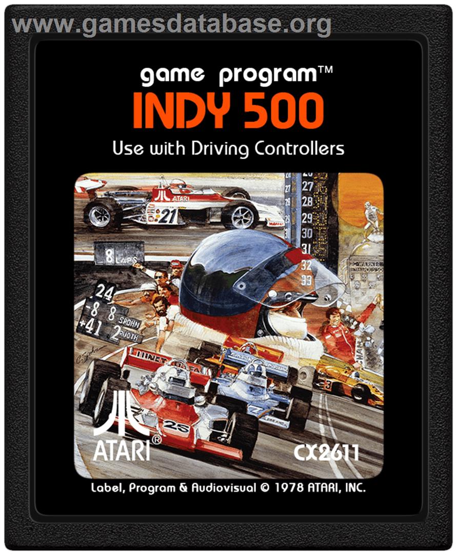 Indy 500 - Atari 2600 - Artwork - Cartridge