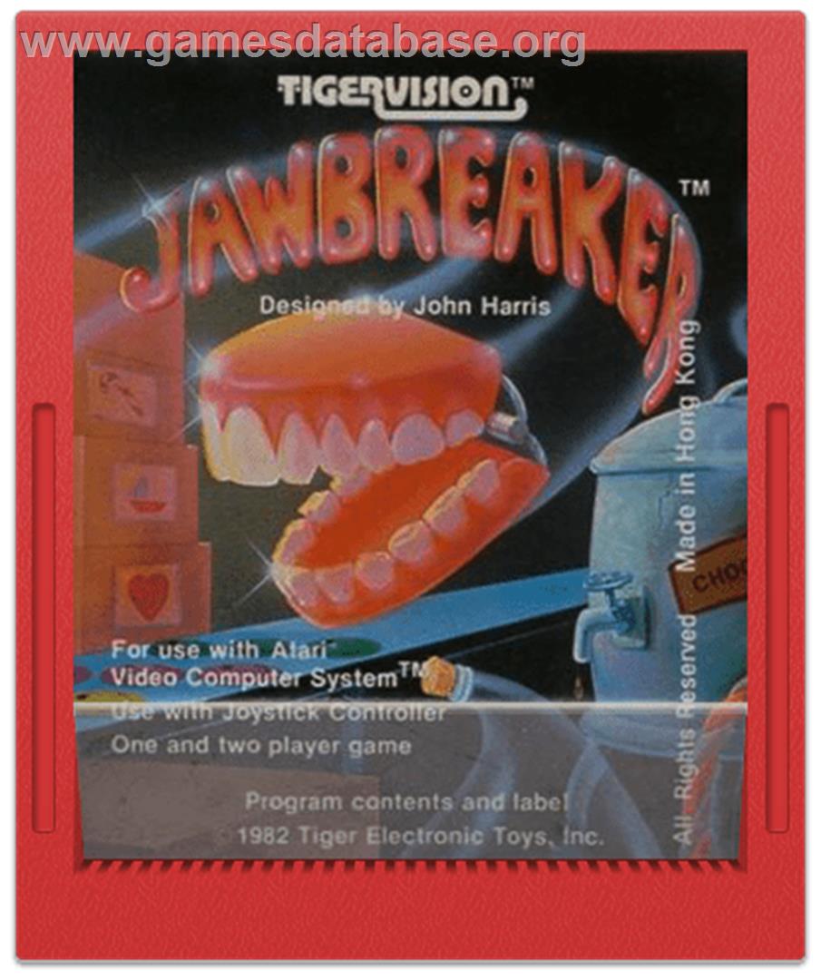JawBreaker - Atari 2600 - Artwork - Cartridge