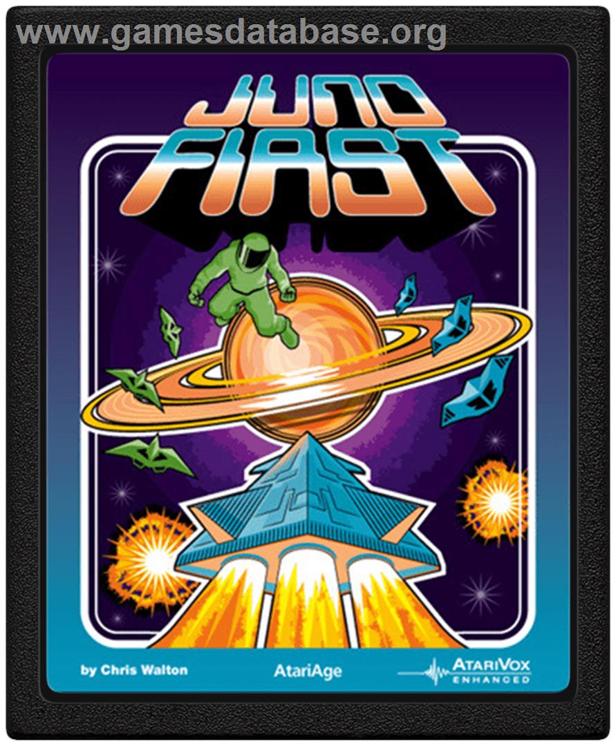 Juno First - Atari 2600 - Artwork - Cartridge