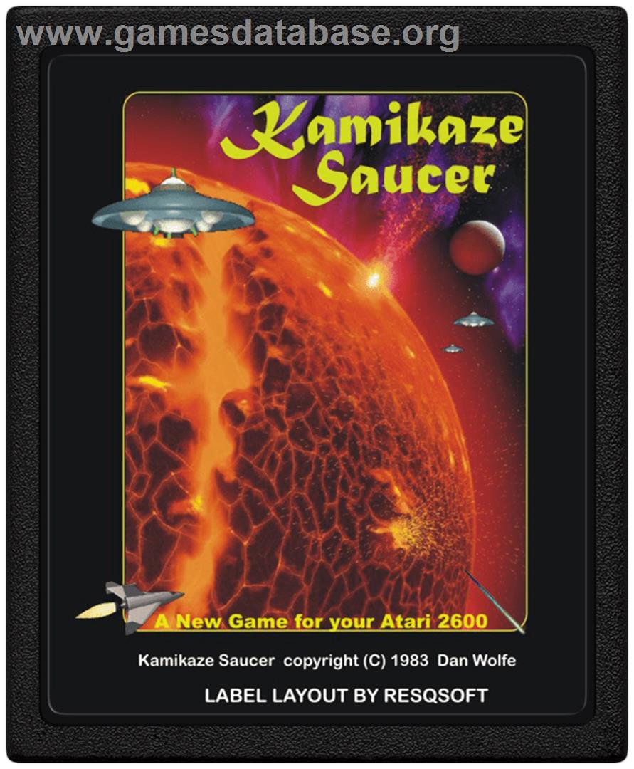 Kamikaze Saucers - Atari 2600 - Artwork - Cartridge