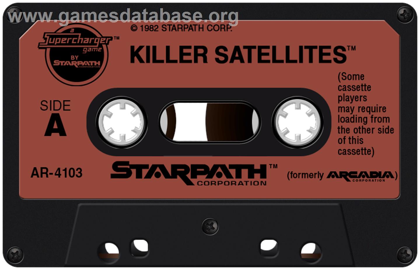 Killer Satellites - Atari 2600 - Artwork - Cartridge