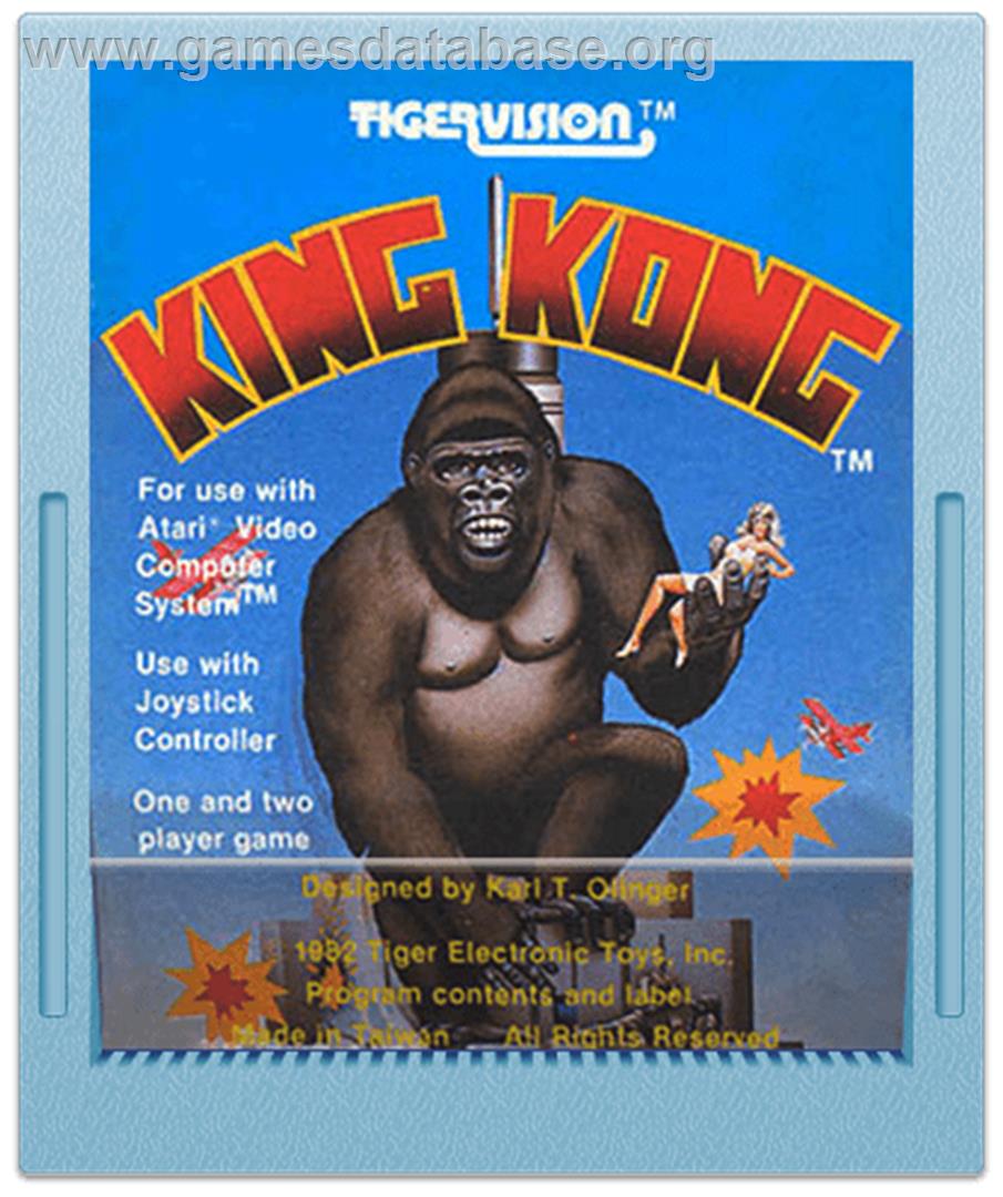 King Kong - Atari 2600 - Artwork - Cartridge