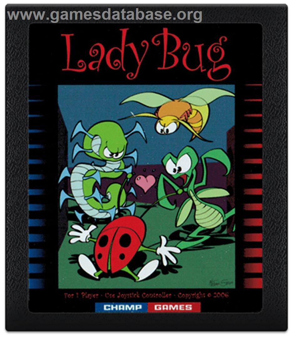 Lady Bug - Atari 2600 - Artwork - Cartridge