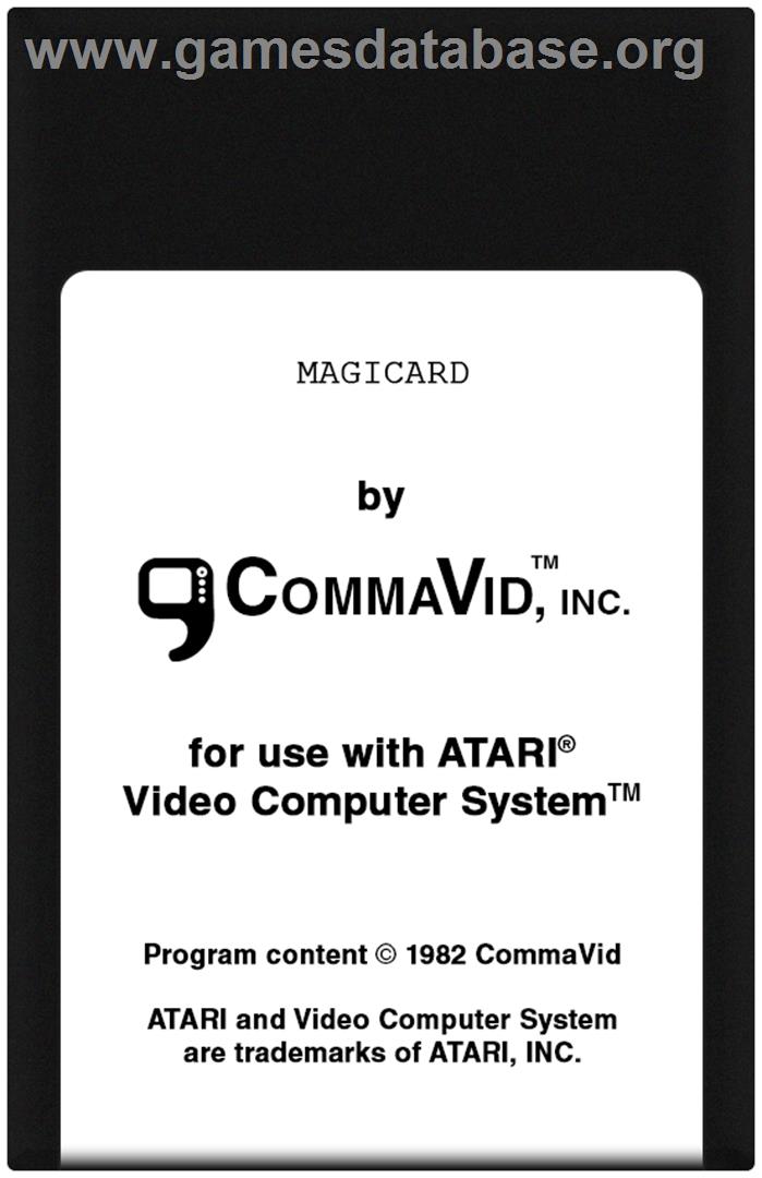 Magicard - Atari 2600 - Artwork - Cartridge