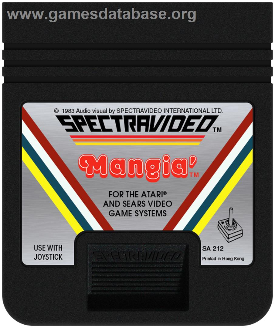 Mangia' - Atari 2600 - Artwork - Cartridge