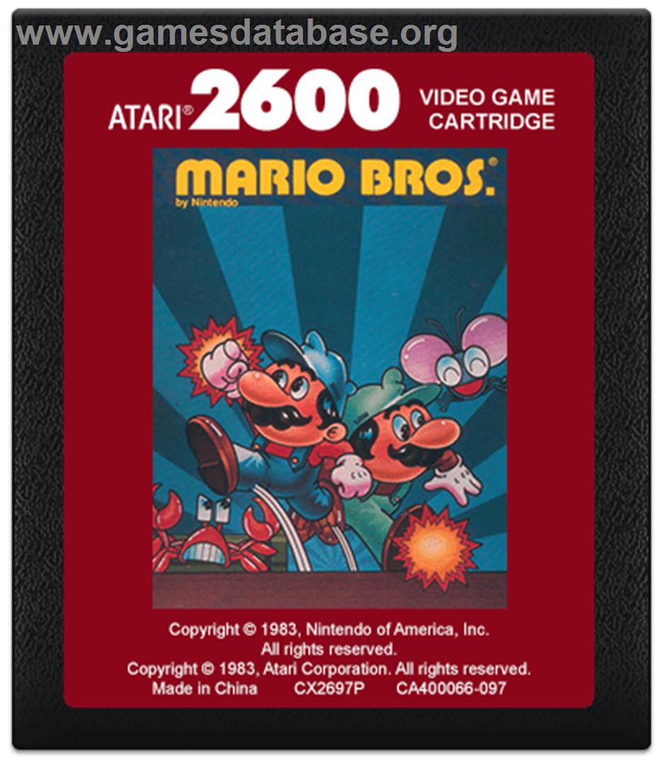 Mario Bros. - Atari 2600 - Artwork - Cartridge