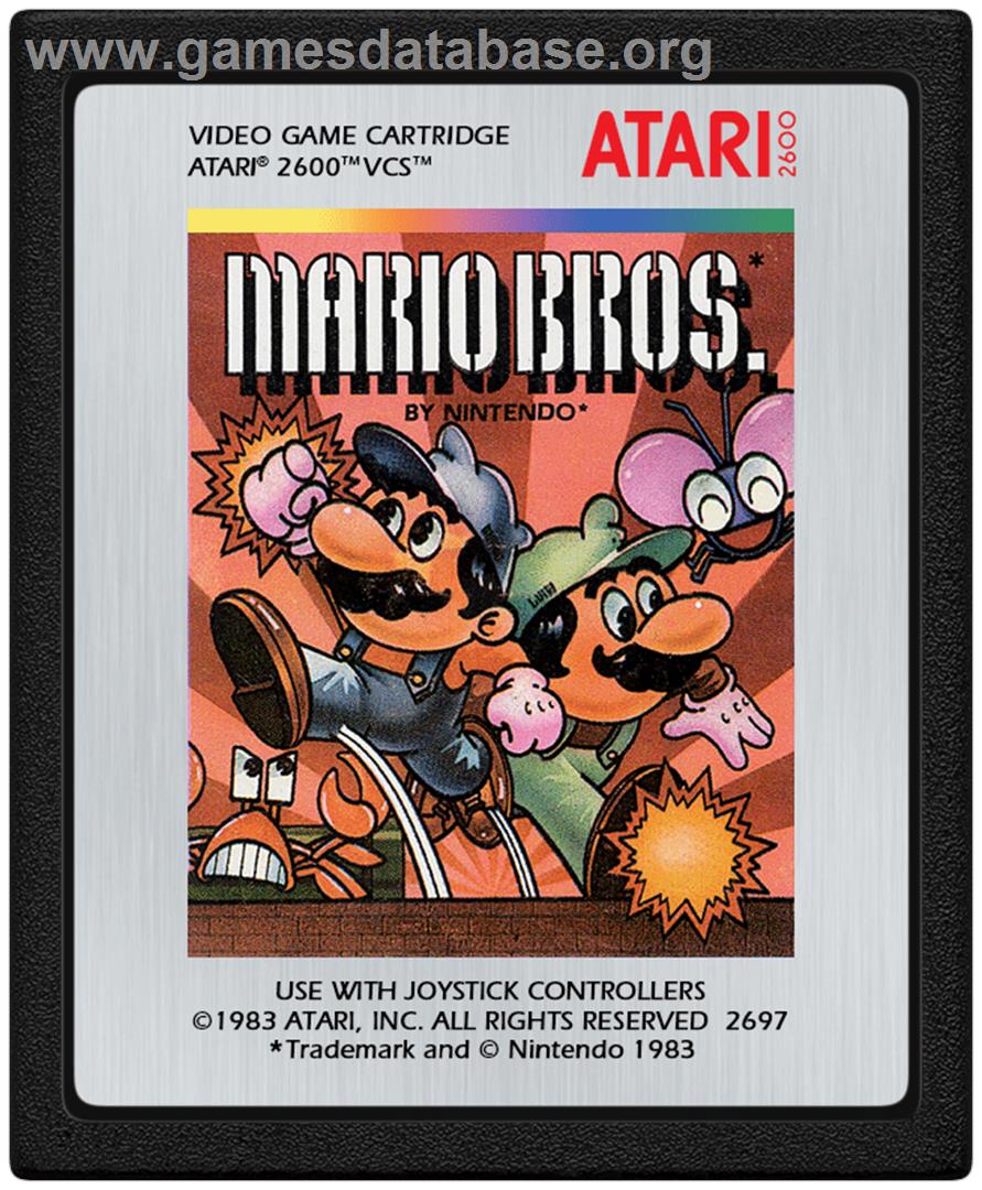 Mario Bros. - Atari 2600 - Artwork - Cartridge