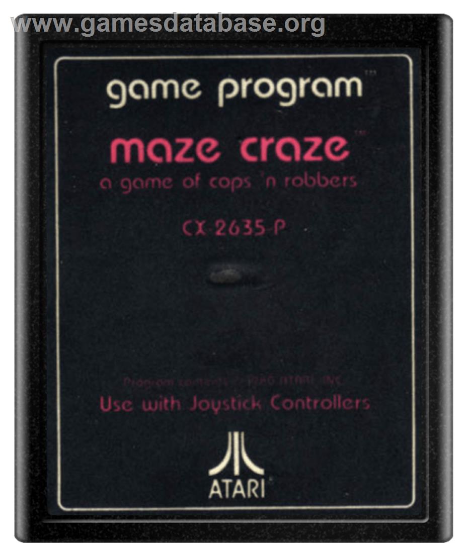 Maze Craze - Atari 2600 - Artwork - Cartridge
