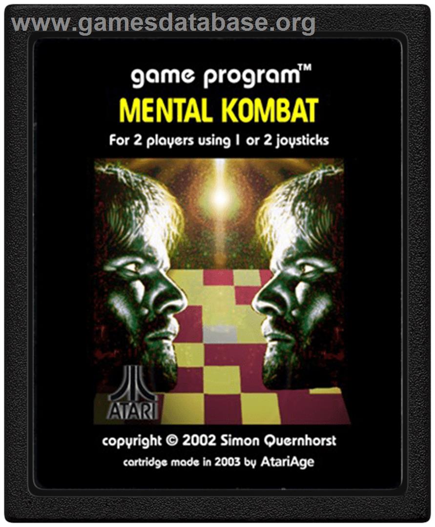 Mental Kombat - Atari 2600 - Artwork - Cartridge