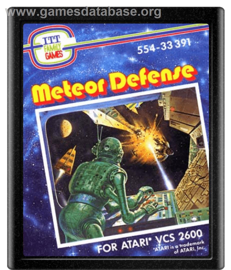 Meteor Defense - Atari 2600 - Artwork - Cartridge