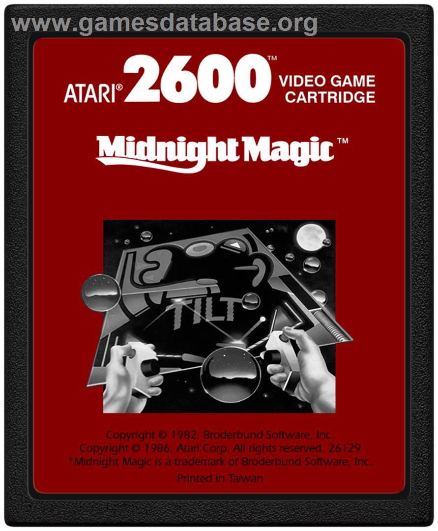 Midnight Magic - Atari 2600 - Artwork - Cartridge