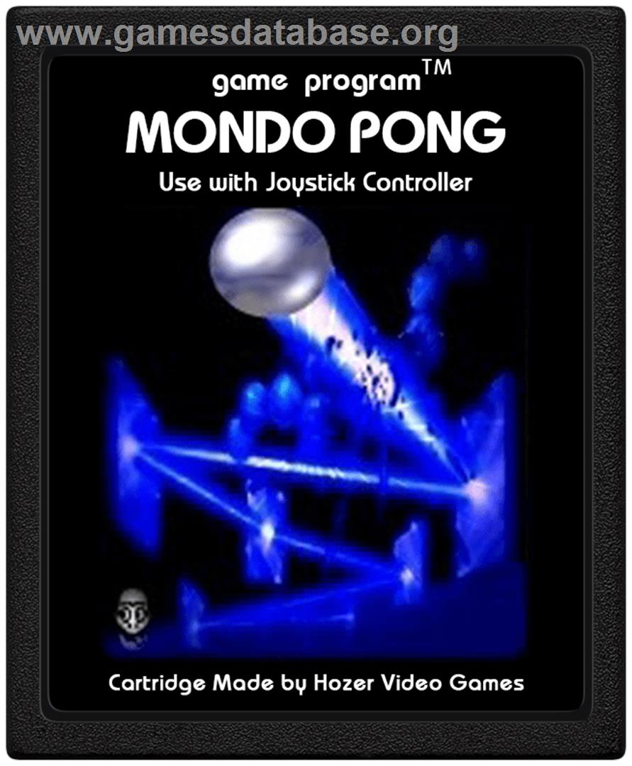 Mondo Pong - Atari 2600 - Artwork - Cartridge