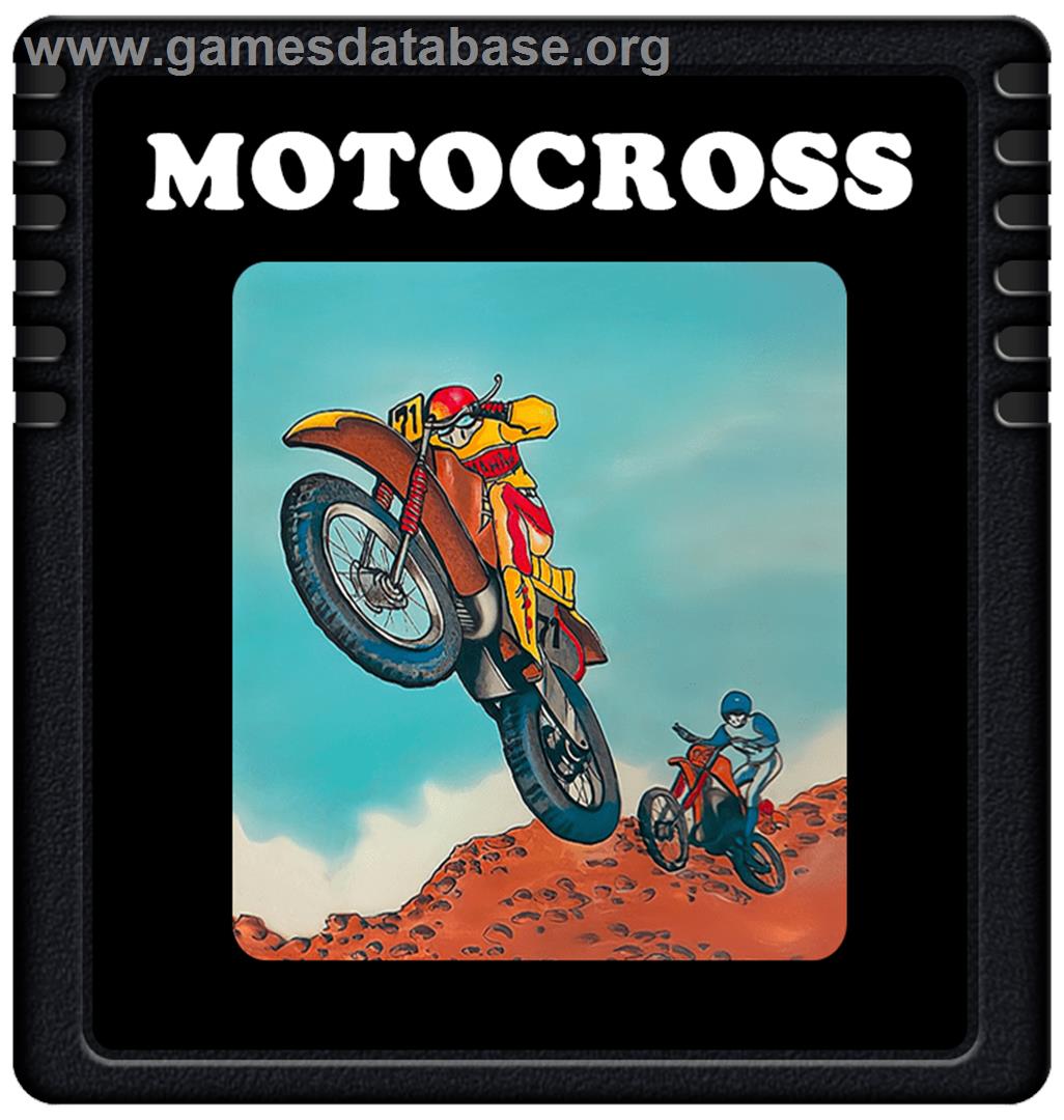 Motocross - Atari 2600 - Artwork - Cartridge