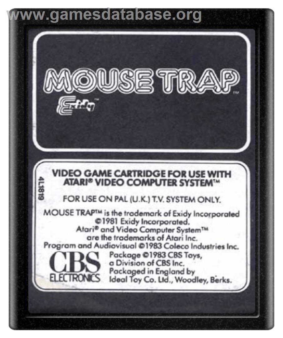 Mouse Trap - Atari 2600 - Artwork - Cartridge