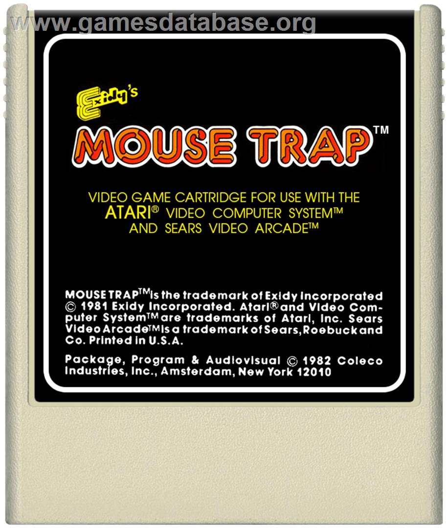 Mouse Trap - Atari 2600 - Artwork - Cartridge