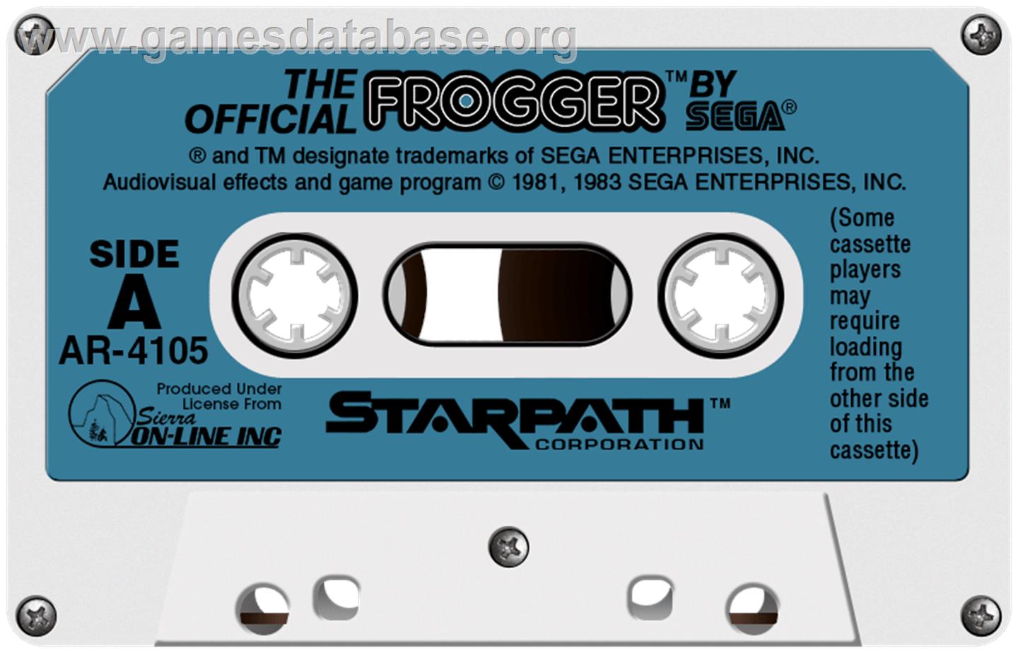 Official Frogger, The - Atari 2600 - Artwork - Cartridge