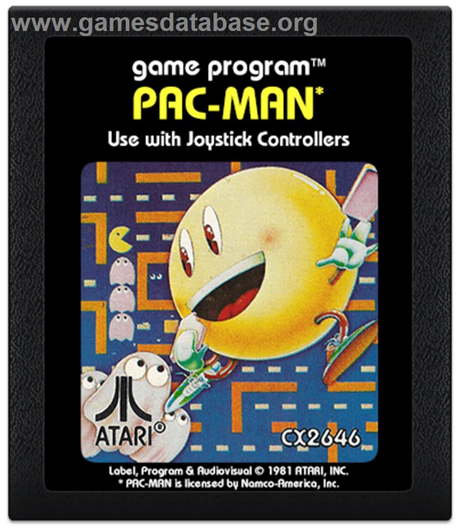 Pac-Man - Atari 2600 - Artwork - Cartridge