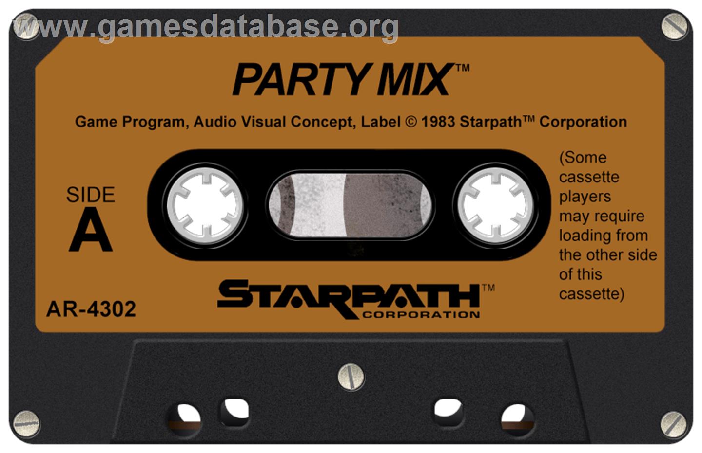 Party Mix - Atari 2600 - Artwork - Cartridge