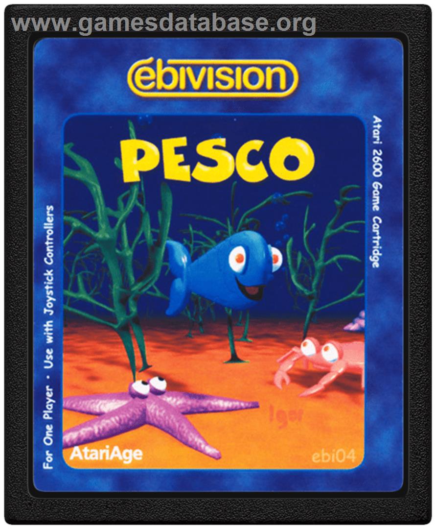 Pesco - Atari 2600 - Artwork - Cartridge