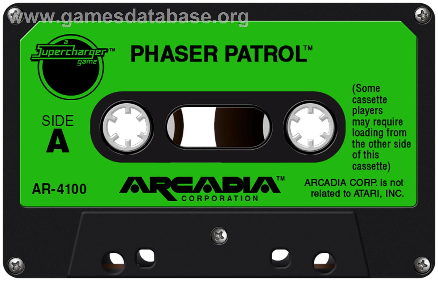 Phaser Patrol - Atari 2600 - Artwork - Cartridge