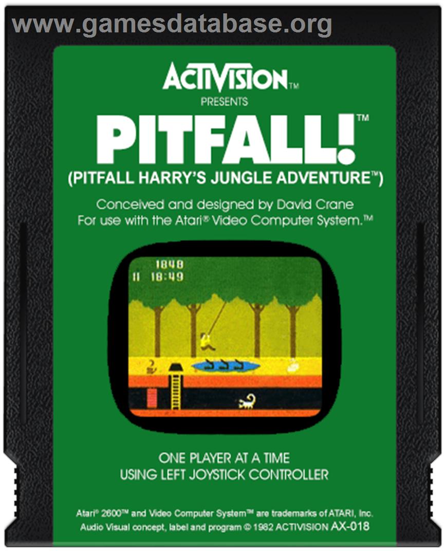 Pitfall! - Atari 2600 - Artwork - Cartridge