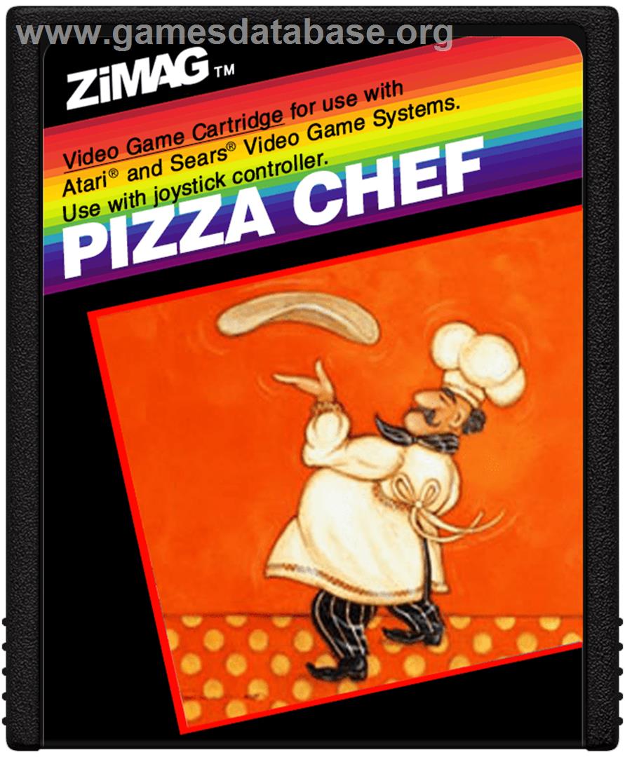 Pizza Chef - Atari 2600 - Artwork - Cartridge