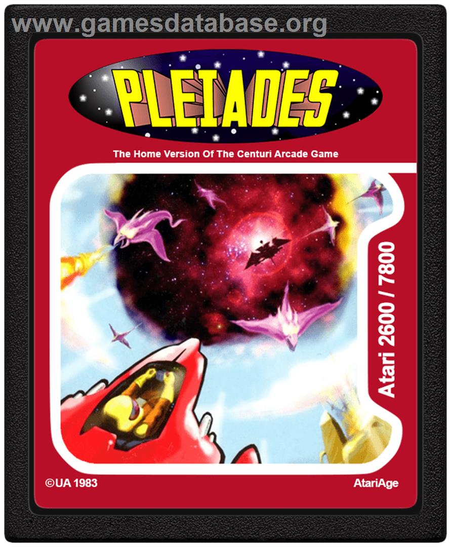 Pleiades - Atari 2600 - Artwork - Cartridge