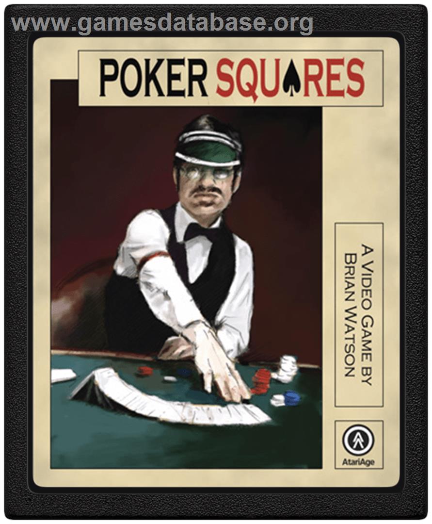Poker Squares - Atari 2600 - Artwork - Cartridge