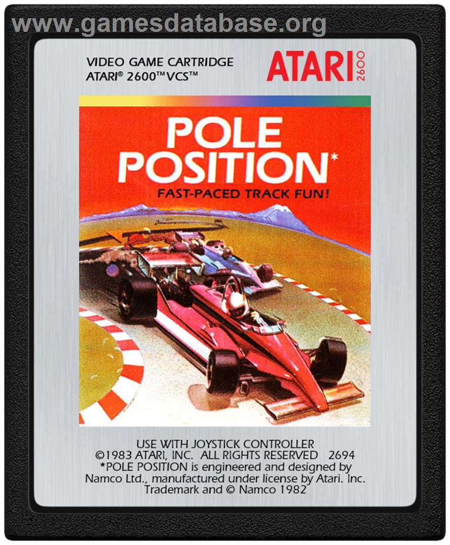 Pole Position - Atari 2600 - Artwork - Cartridge