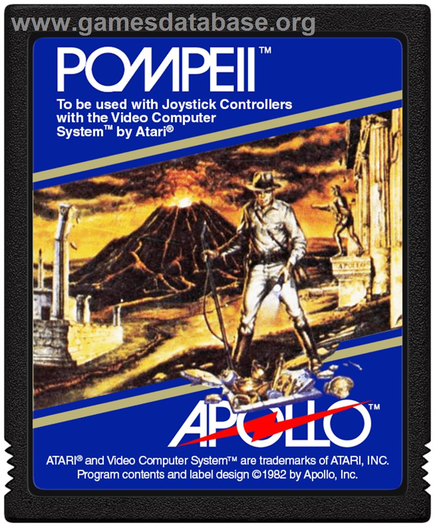 Pompeii - Atari 2600 - Artwork - Cartridge