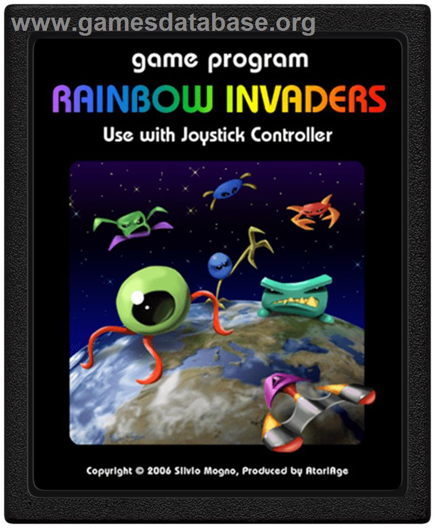 Rainbow Invaders - Atari 2600 - Artwork - Cartridge