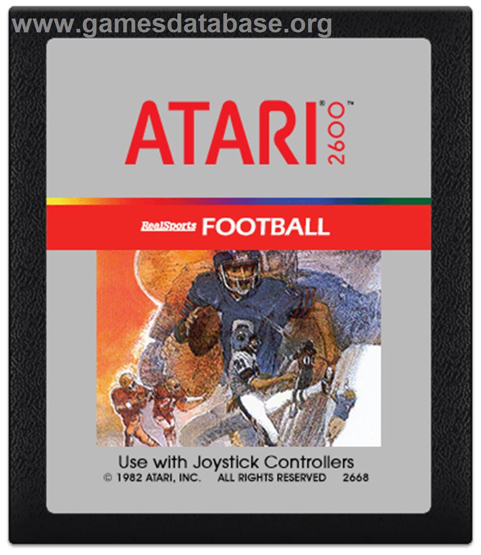 RealSports Football - Atari 2600 - Artwork - Cartridge