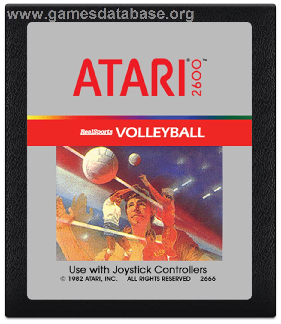 RealSports Volleyball - Atari 2600 - Artwork - Cartridge