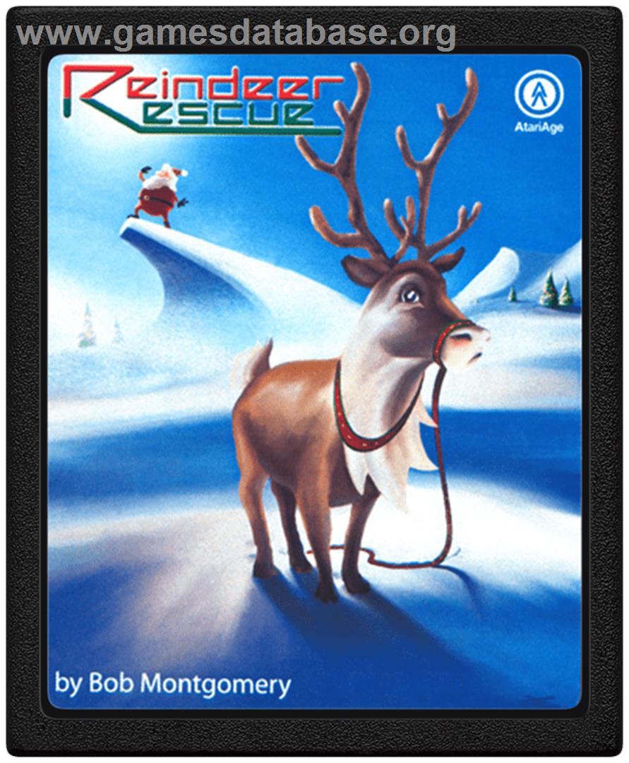 Reindeer Rescue - Atari 2600 - Artwork - Cartridge